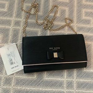 NWT Ted Baker Black Leather Crossbody